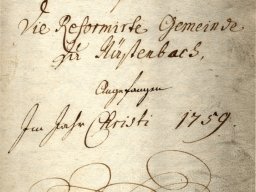 1759 titelblatt des kirchenbuches